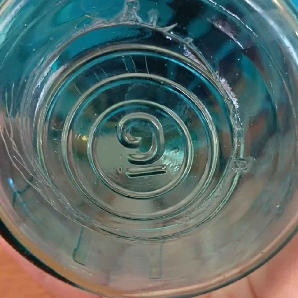 Ball Perfect Mason Jar - Blue Pint Size Vintage #9